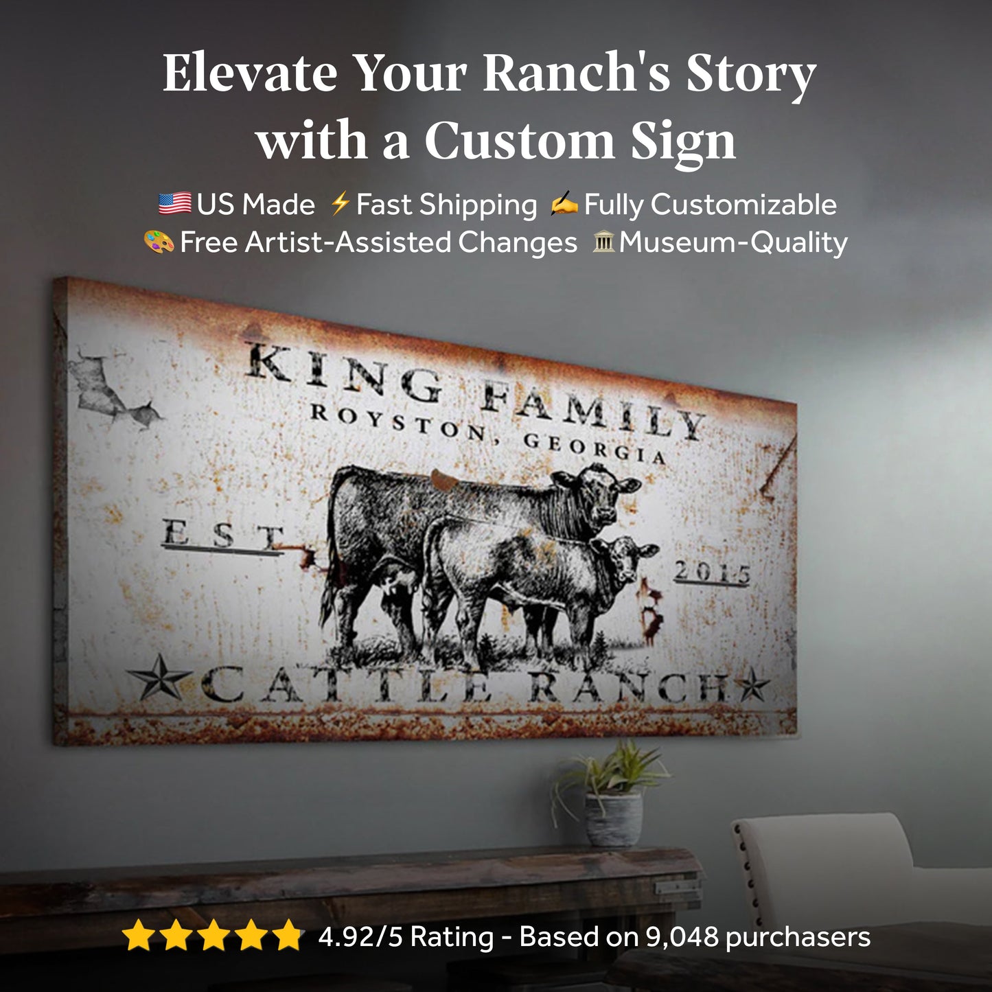 Cattle Ranch Sign