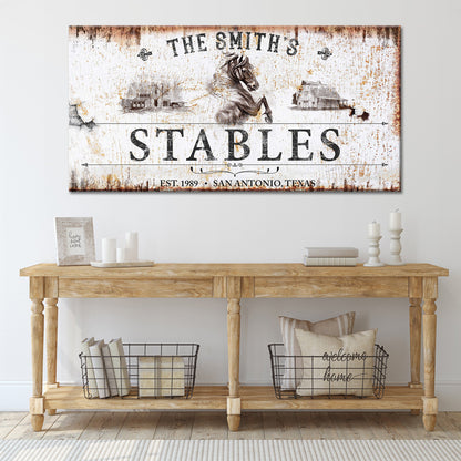 Rustic Stables Decor Sign
