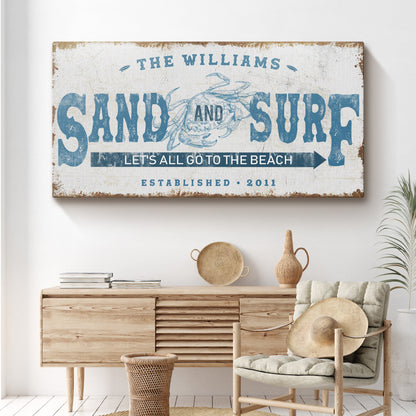 Sand And Surf Sign