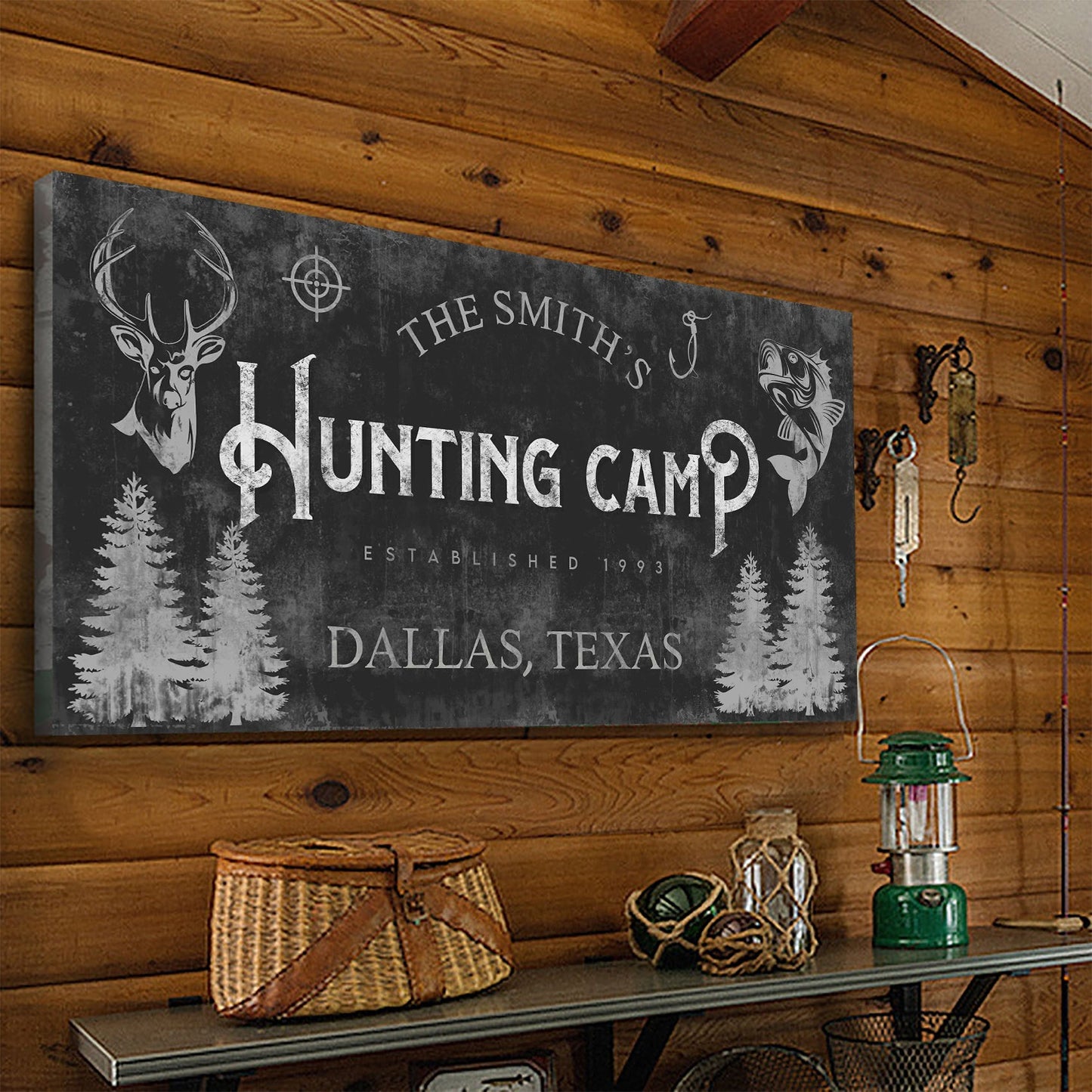 Fishing And Hunting Sign III