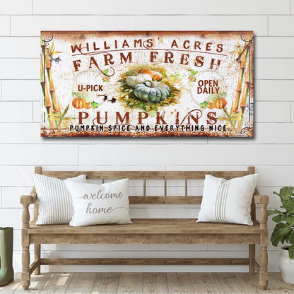 Farm Fresh Pumpkins Sign