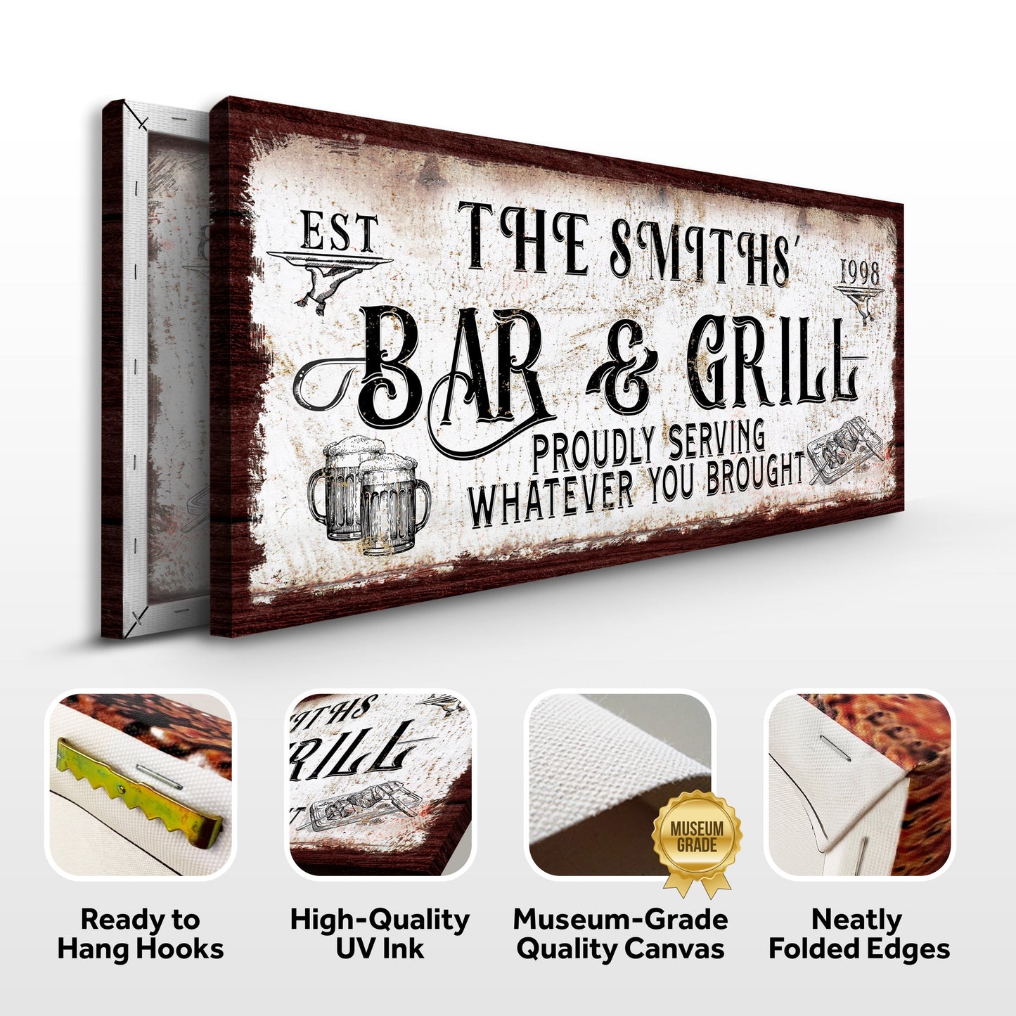 Personalized Bar and Grill Sign