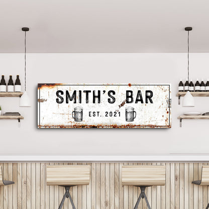 Family Bar Rustic Sign