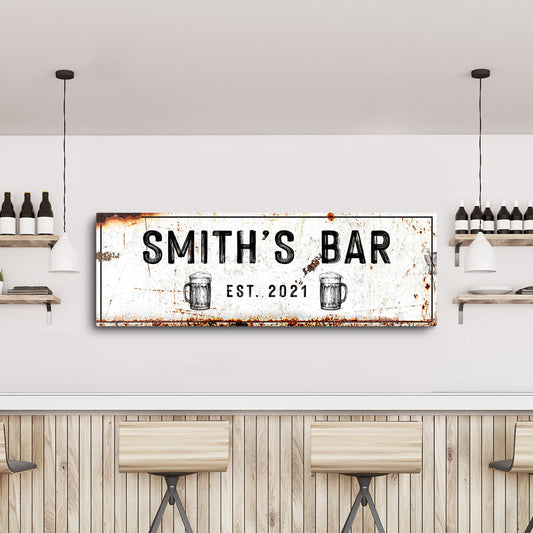 Family Bar Rustic Sign