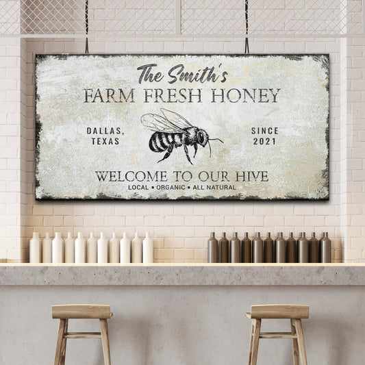 Family Farm Fresh Honey Sign