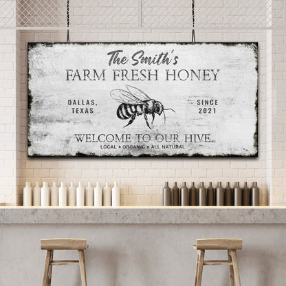 Family Farm Fresh Honey Sign