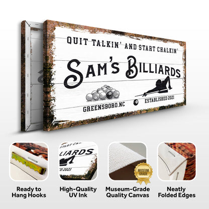 Billiards Room Sign II