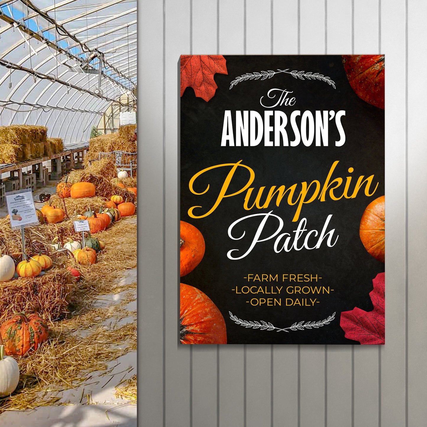 Pumpkin Patch Sign VI