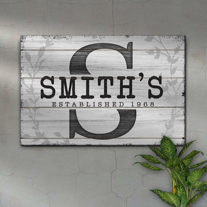 Established Last Name Sign VI