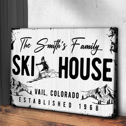 Ski House Sign