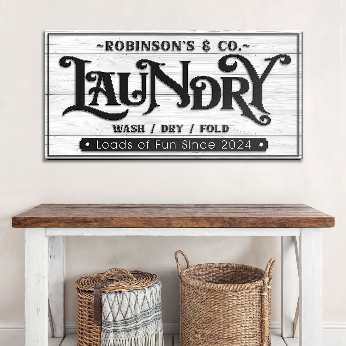 Laundry Room Sign IX