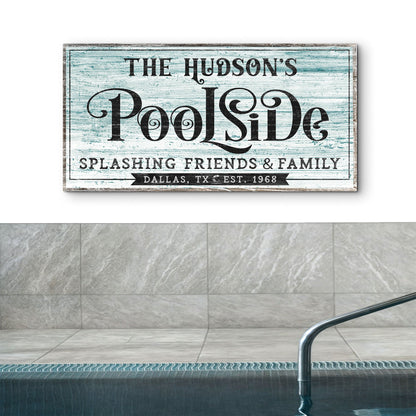 Personalized Poolside Sign