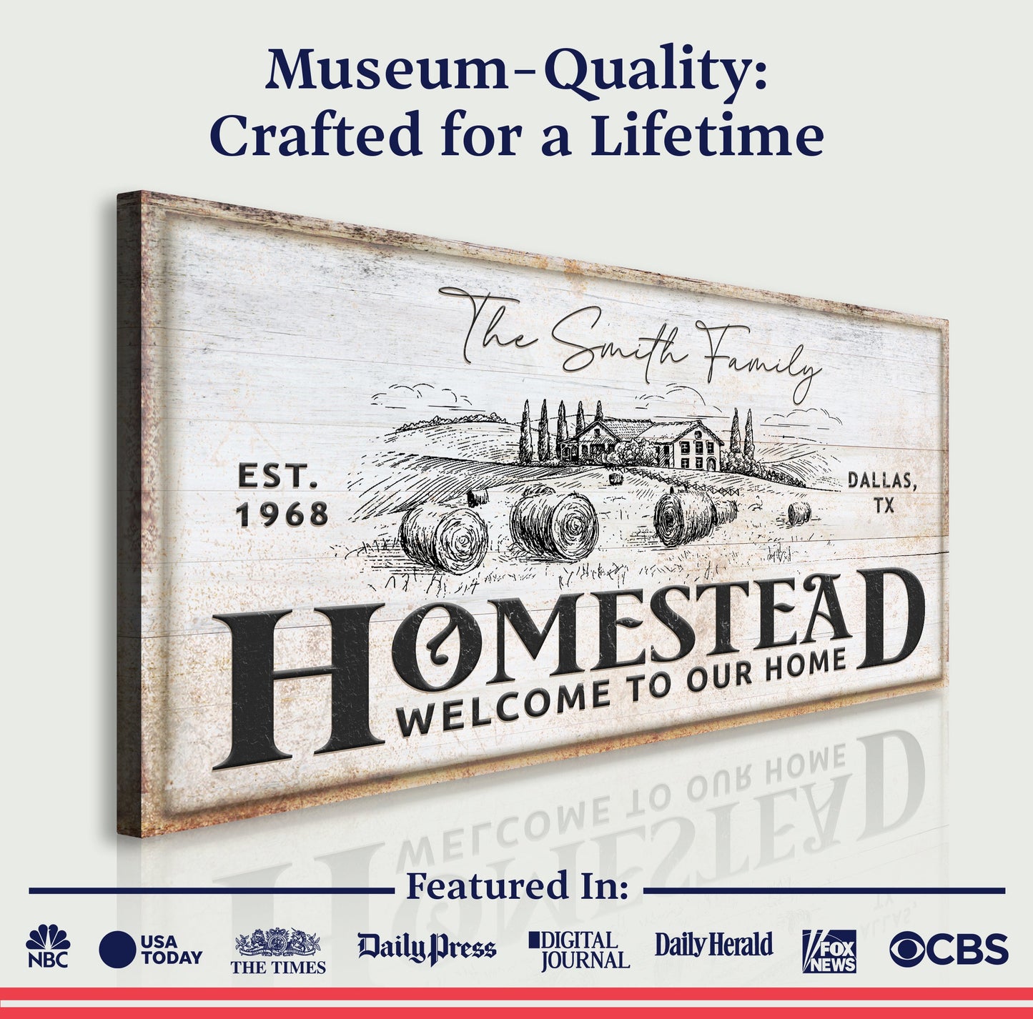 Vintage Homestead Sign IV
