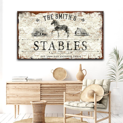 Rustic Stables Decor Sign