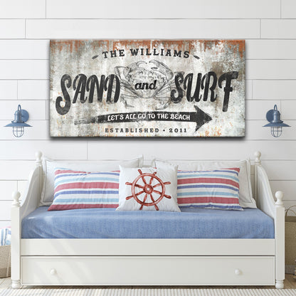 Sand And Surf Sign