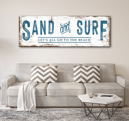 Sand And Surf Sign (Free Shipping)