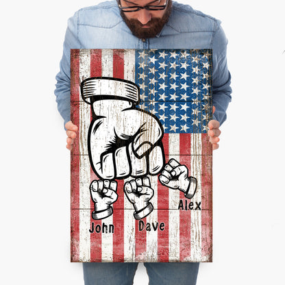 Dad Fist Bump Father's Day Gift Sign