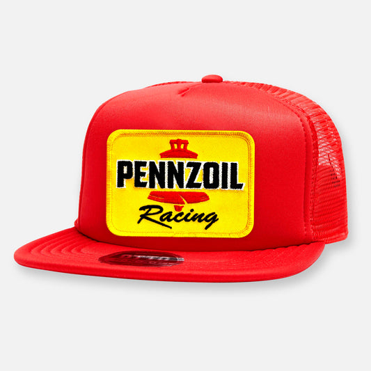 PENNZOIL RACE TEAM FLAT BILL PATCH HAT