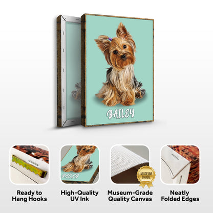 Pet Pastel Portrait- Yorkshire Terrier Sign