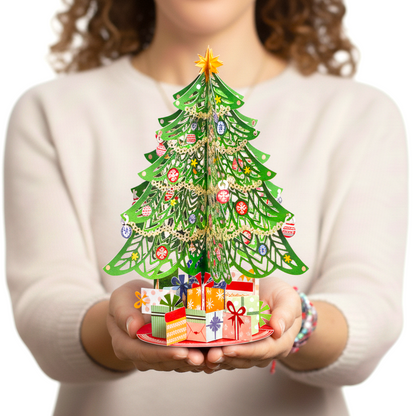 Christmas Tree Pop Up Card with Keepsake Gift