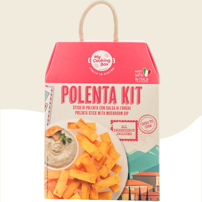 Early Black Friday! My Cooking Box, Polenta Mix Kit, Polenta Sticks with Mushroom Dip