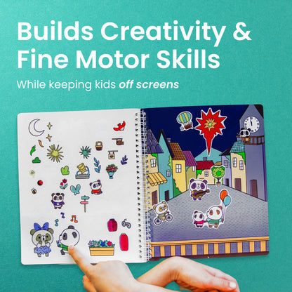 Panda Town Sticker Book