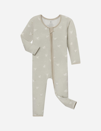 Peace Bamboo Convertible Footed Onesie