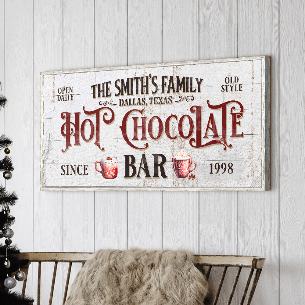 Personalized Hot Chocolate Bar Sign