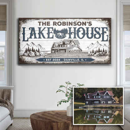 Personalized Lake House Sign II