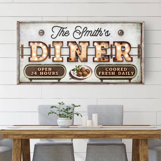 Personalized Vintage Diner Sign