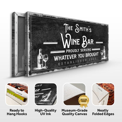 Personalized Wine Bar Sign