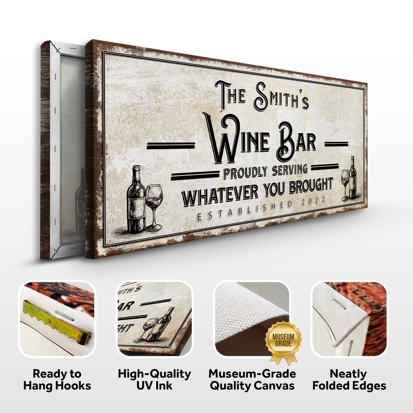 Personalized Wine Bar Sign II