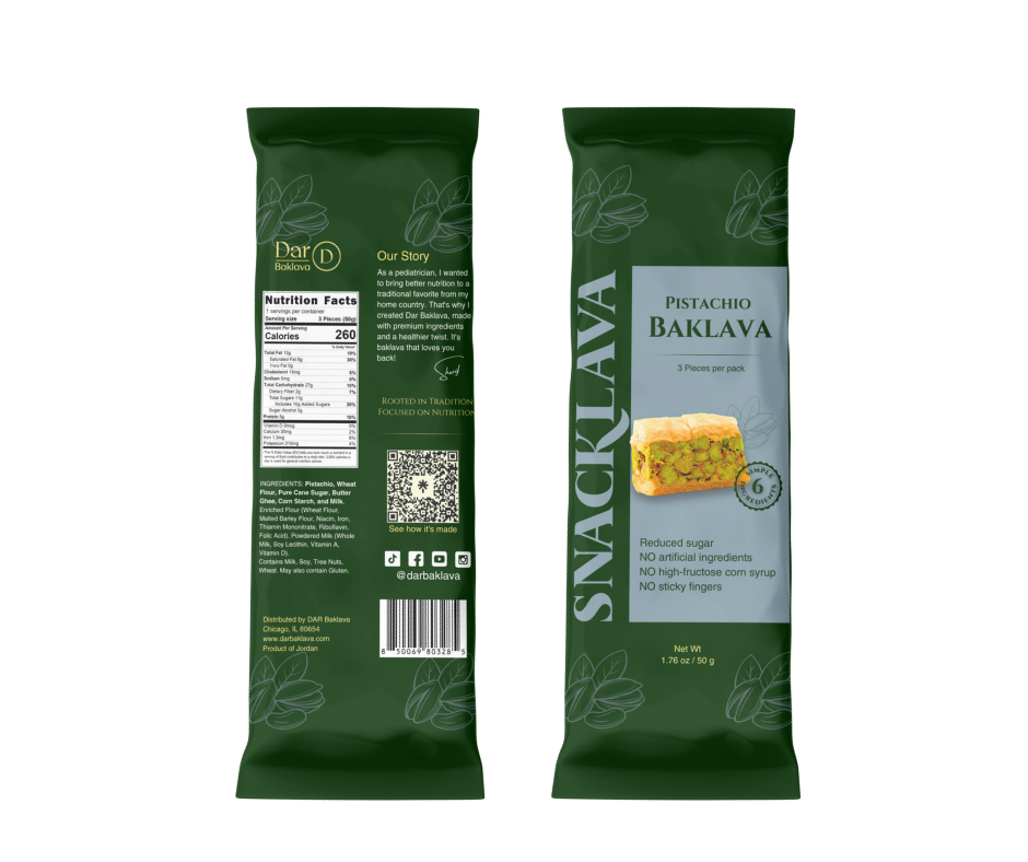 Baklava Pistachio - Snacklava® | 20 Packs