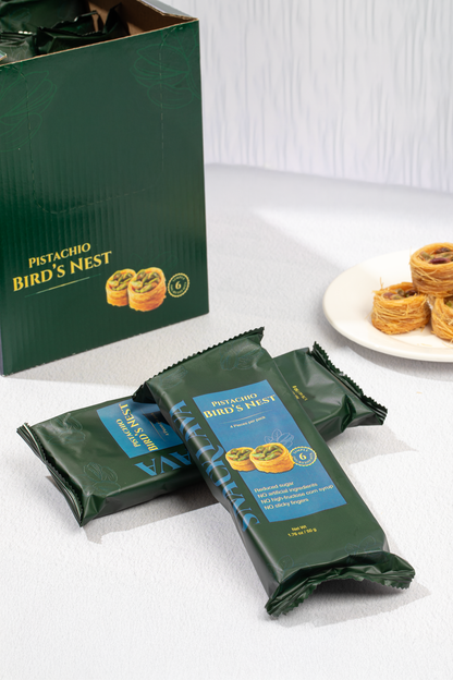 Bird's Nests Pistachio - Snacklava® | 20 Packs