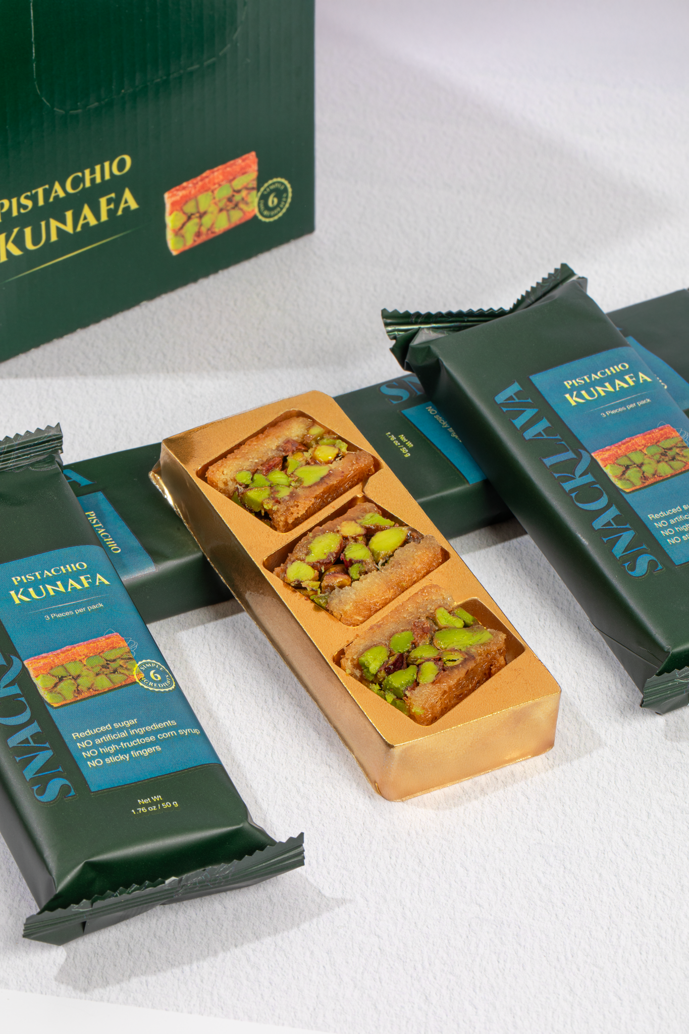 Kunafa Pistachio - Snacklava® | 20 Packs