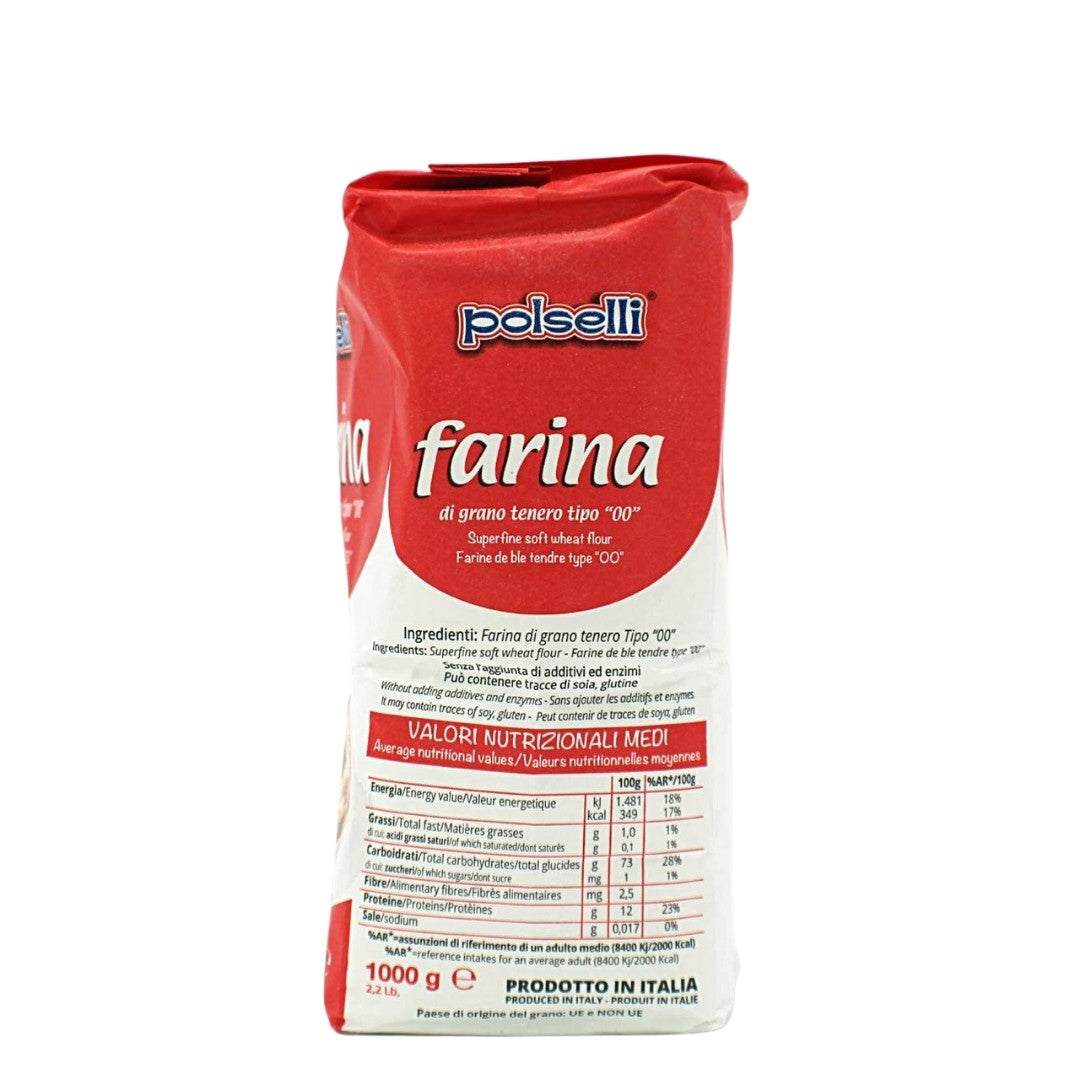 Polselli Farina Tipo 00 Pizza Flour – 2.2 lb (1 kg)