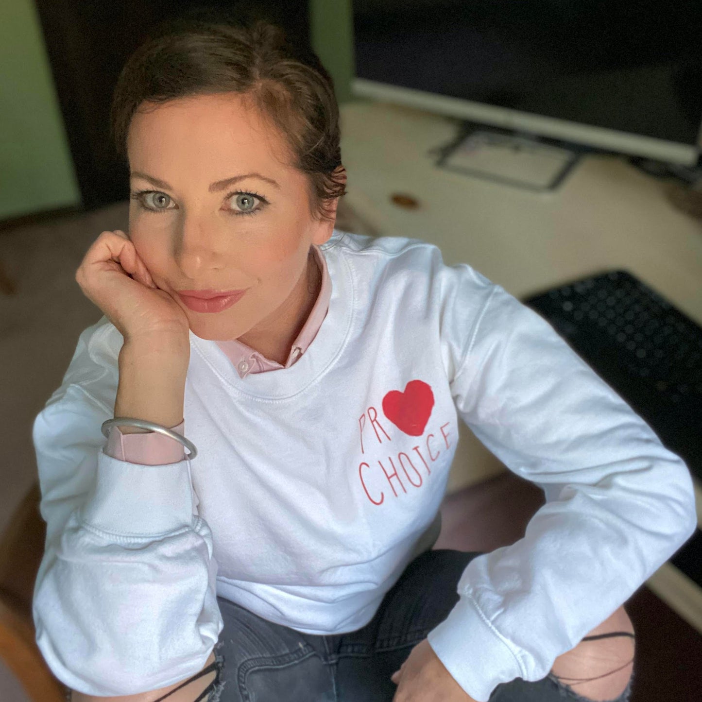 MY BODY MY CHOICE BAR TAG NECKLACE - PROCHOICE WITH HEART COLLABORATION