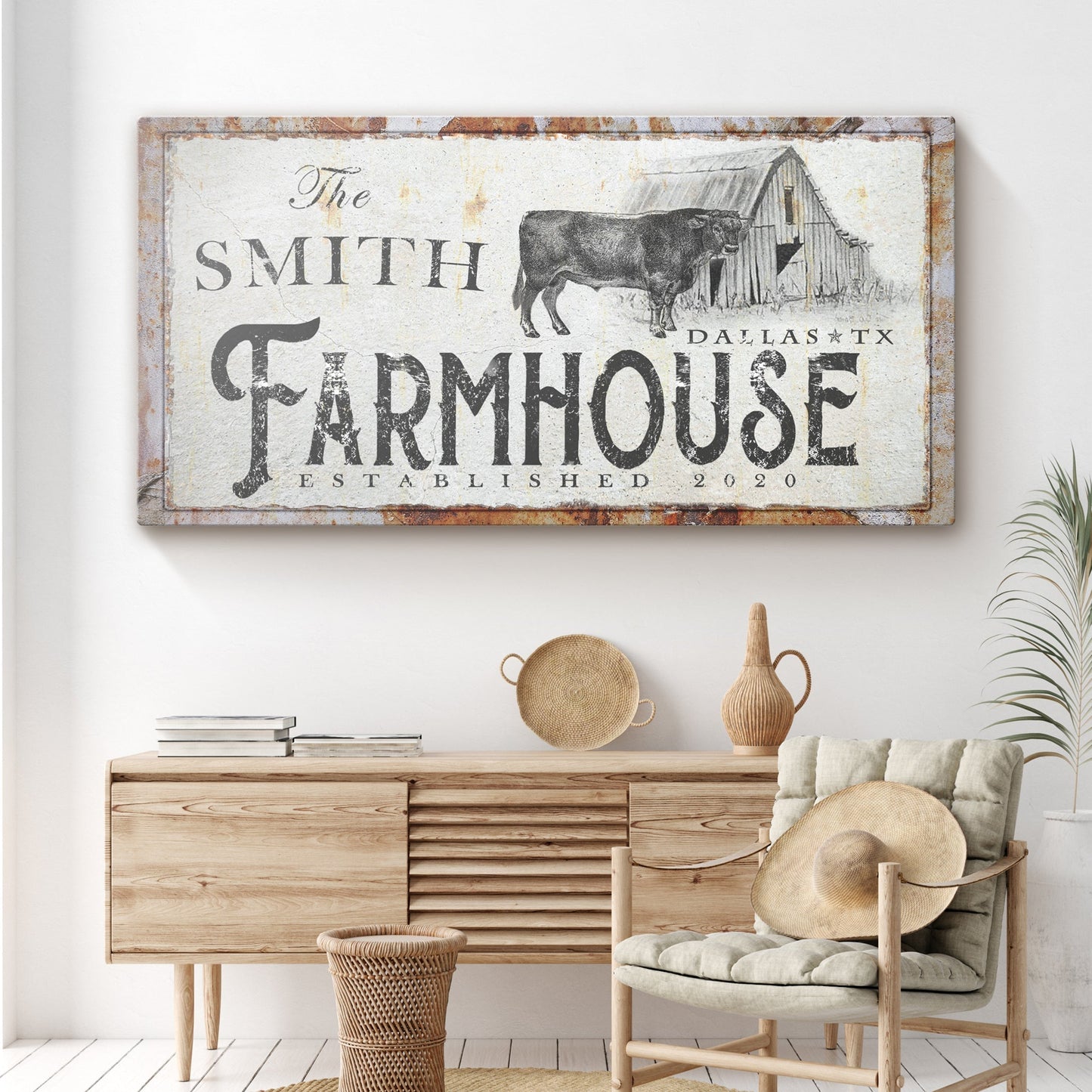 Rustic Farmhouse Sign (Made In USA)