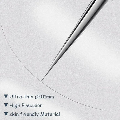 11‑Piece Ultra‑Fine Acne & Blackhead Tweezers Set