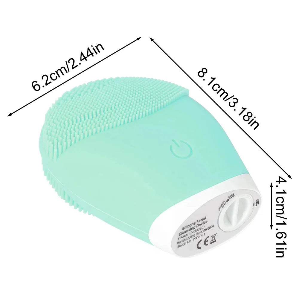 Electric Facial Cleanser – Waterproof Silicone Face Washer