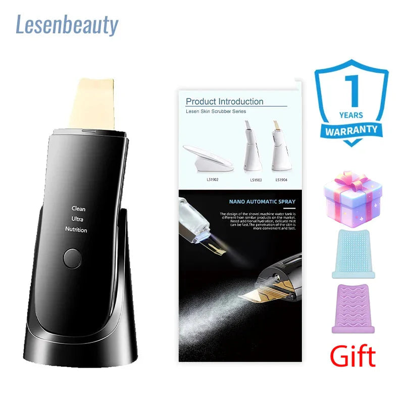 Ultrasonic Skin Scrubber Facial Cleaner