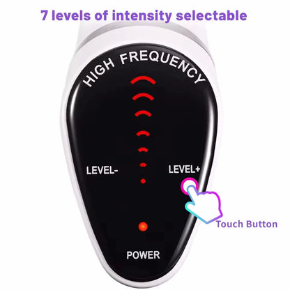 6-in-1 High Frequency Facial Machine – Touch Panel Electrotherapy Wand