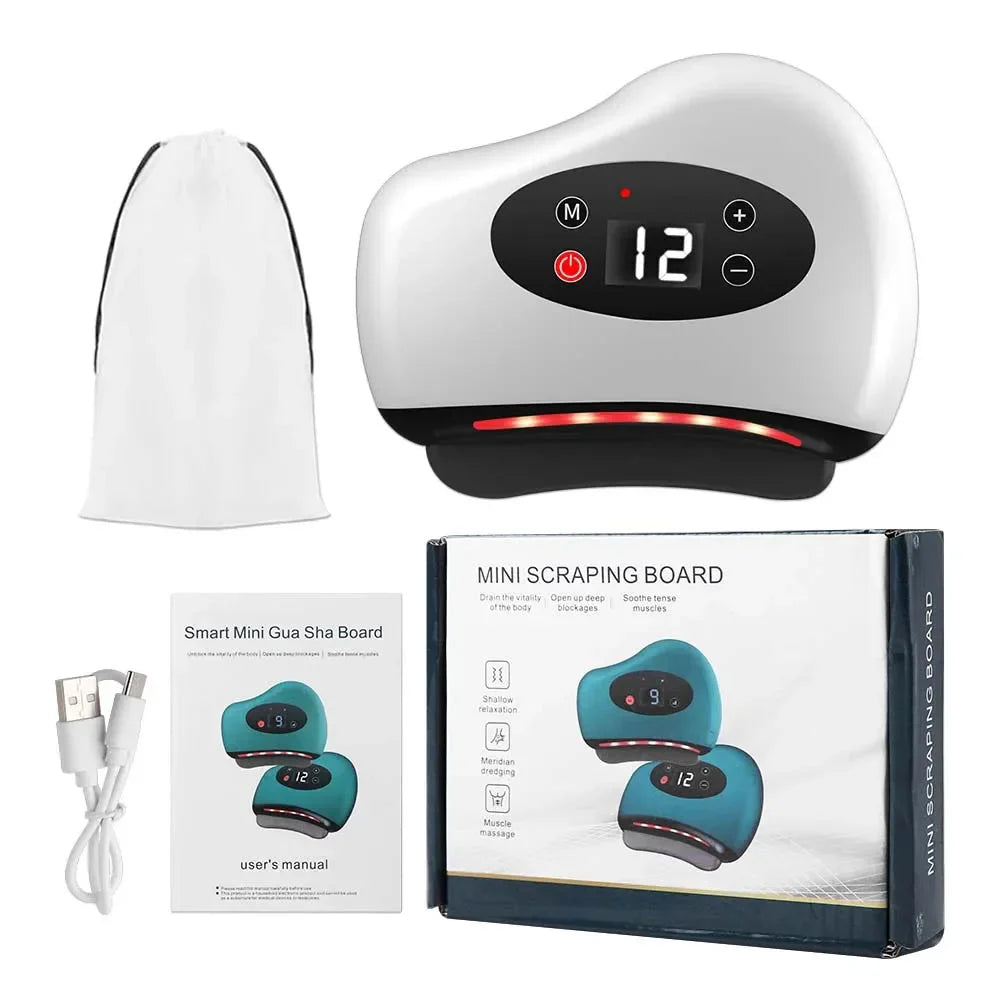 Electric Gua Sha Massager – Heat, Vibration & LED