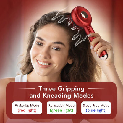 Electric Scalp Comb with 3-Color Light Therapy