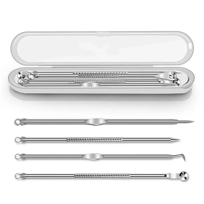 Stainless Steel Blackhead & Whitehead Extractor Kit
