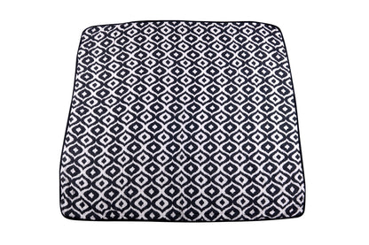 Morrocan Blue And Flower Child Cotton Muslin Newcastle Blanket