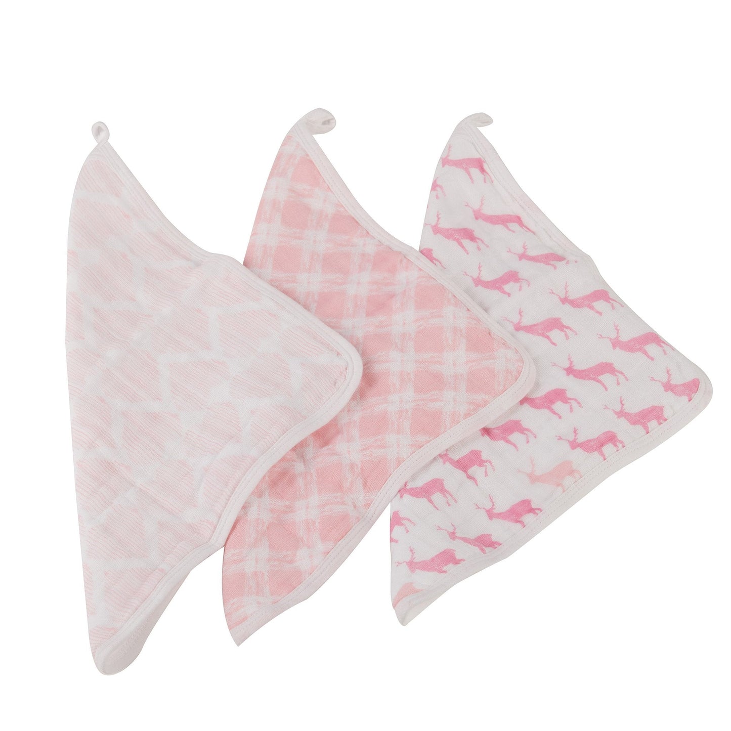 Pop of Pink Wash Cloth set 3PK