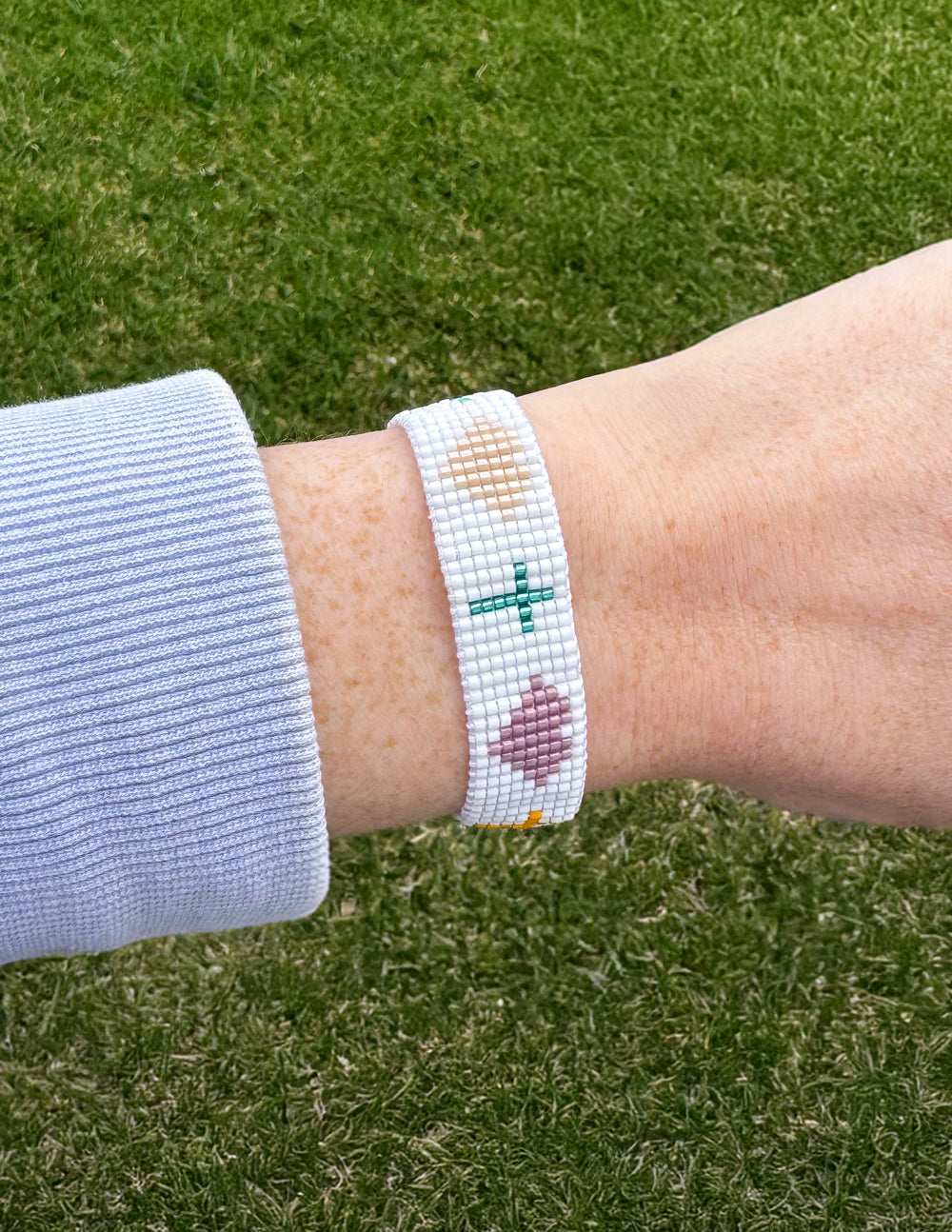 Salvation Micro Bead String Bracelet