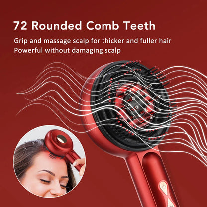 Electric Scalp Comb with 3-Color Light Therapy