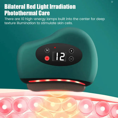 Electric Gua Sha Massager – Heat, Vibration & LED